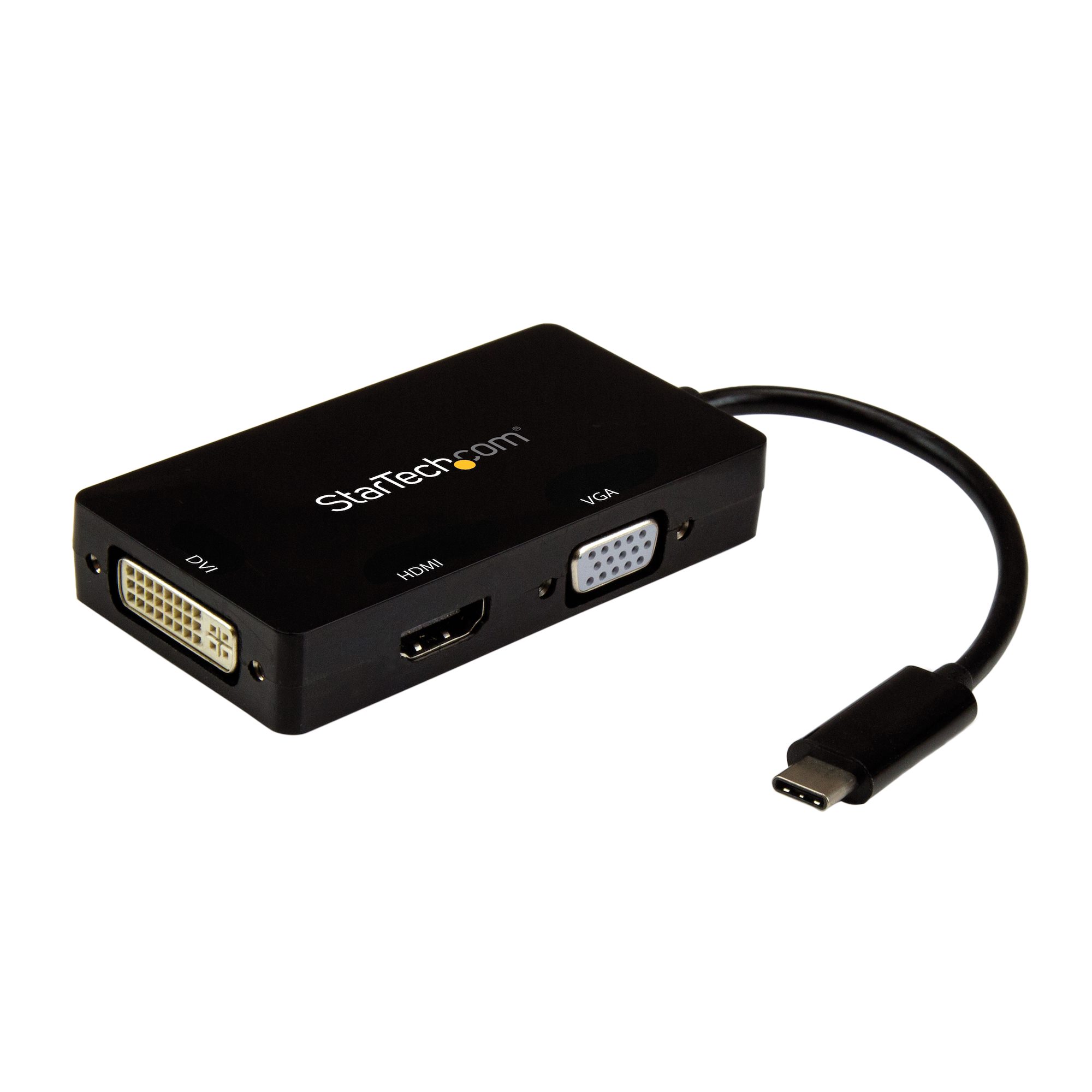STARTECH.COM USB C TO VGA, HDMI OR DVI ADAPTER - USB C MULTIPORT ADAPTER 3 YR STARTECH — view 2
