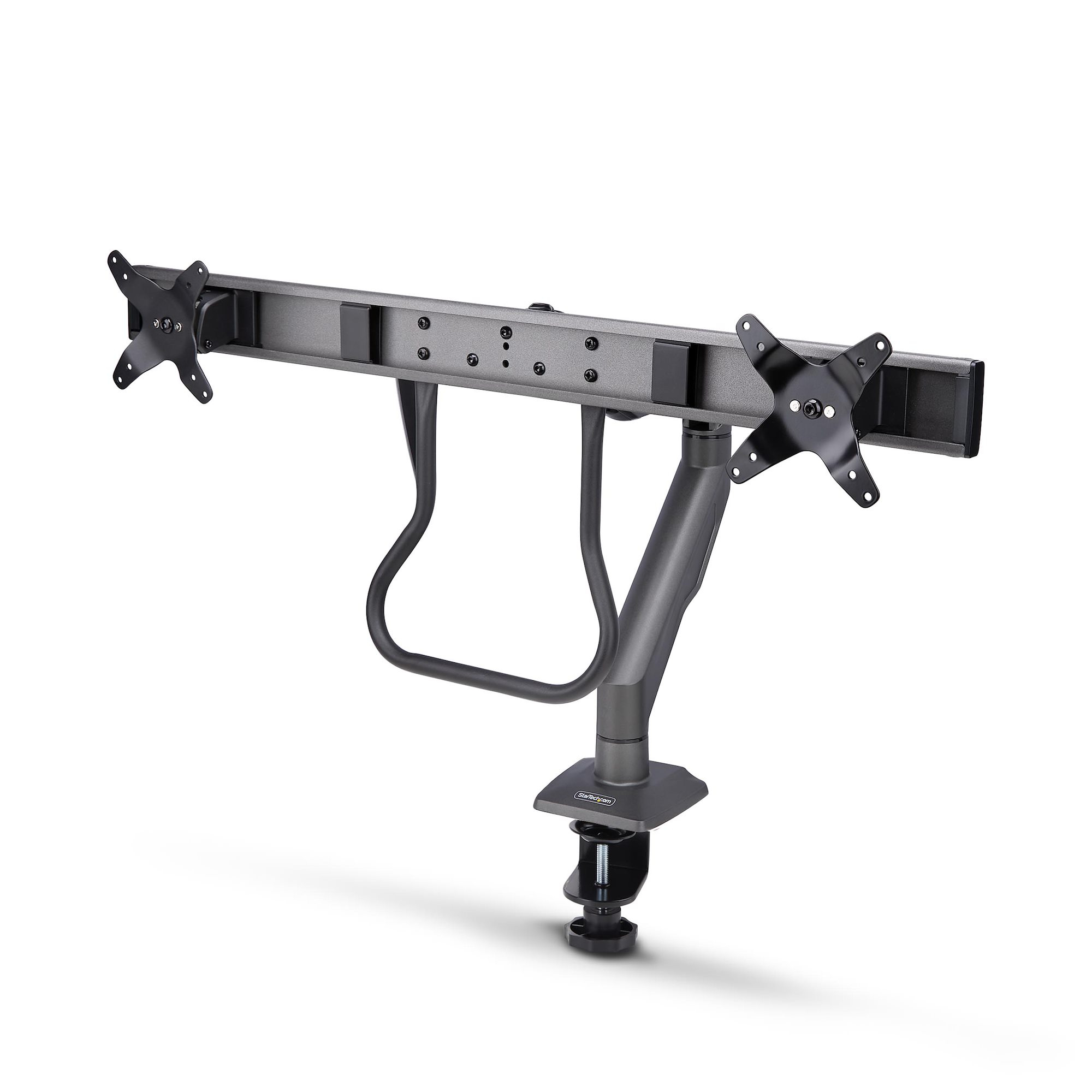 STARTECH.COM DESK MOUNT DUAL MONITOR ARM W/ CROSSBAR, UP TO 27" DISPLAYS, 10 YR STARTECH — view 2