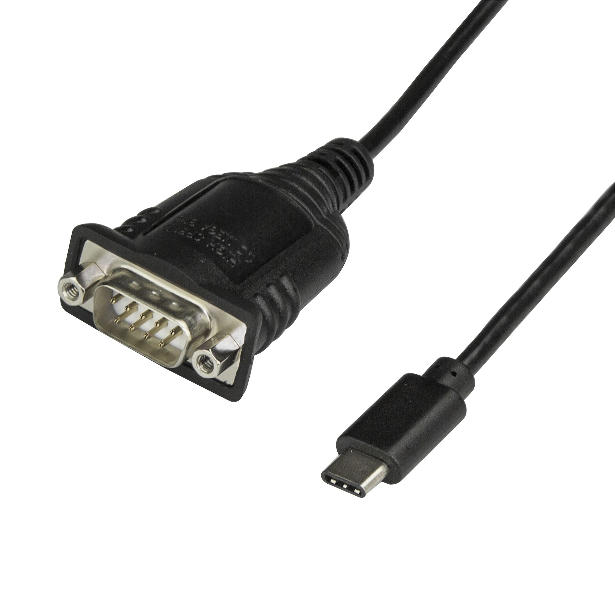 STARTECH.COM USB C TO SERIAL ADAPTER CABLE 40CM - COM RETENTION - RS232 DB9 2 YR STARTECH — view 2