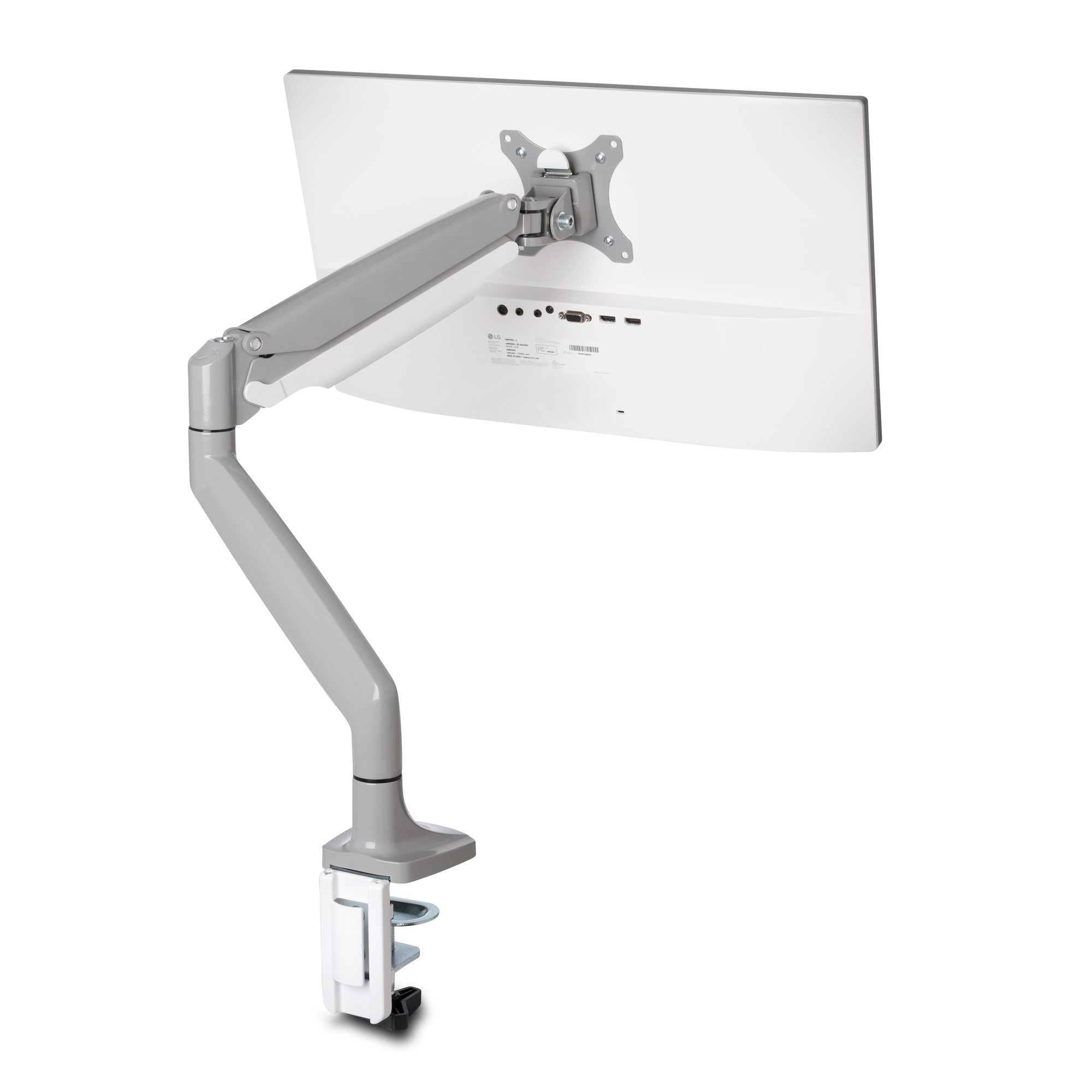 KENSINGTON SMARTFIT ONE TOUCH ADJUSTABLE SINGLE MONITOR ARM - GREY KENSINGTON — view 2