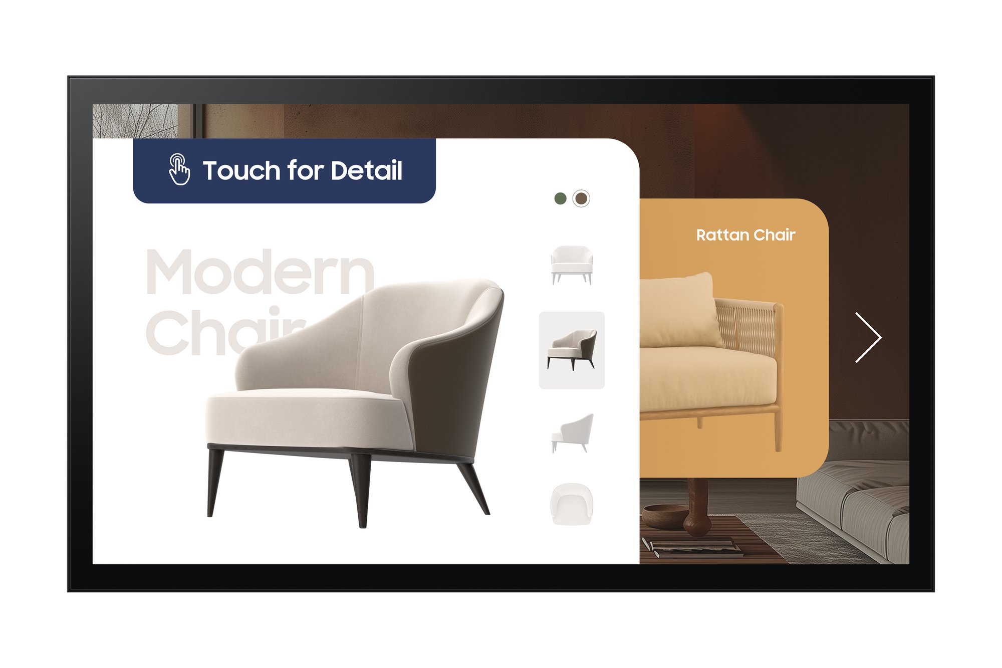 SAMSUNG (QMC-T) INTERACTIVE SIGNAGE, 32" FHD TOUCH, 400NITS, HDMI, LAN/WIFI, 16H/7D, 3YR SAMSUNG — view 2