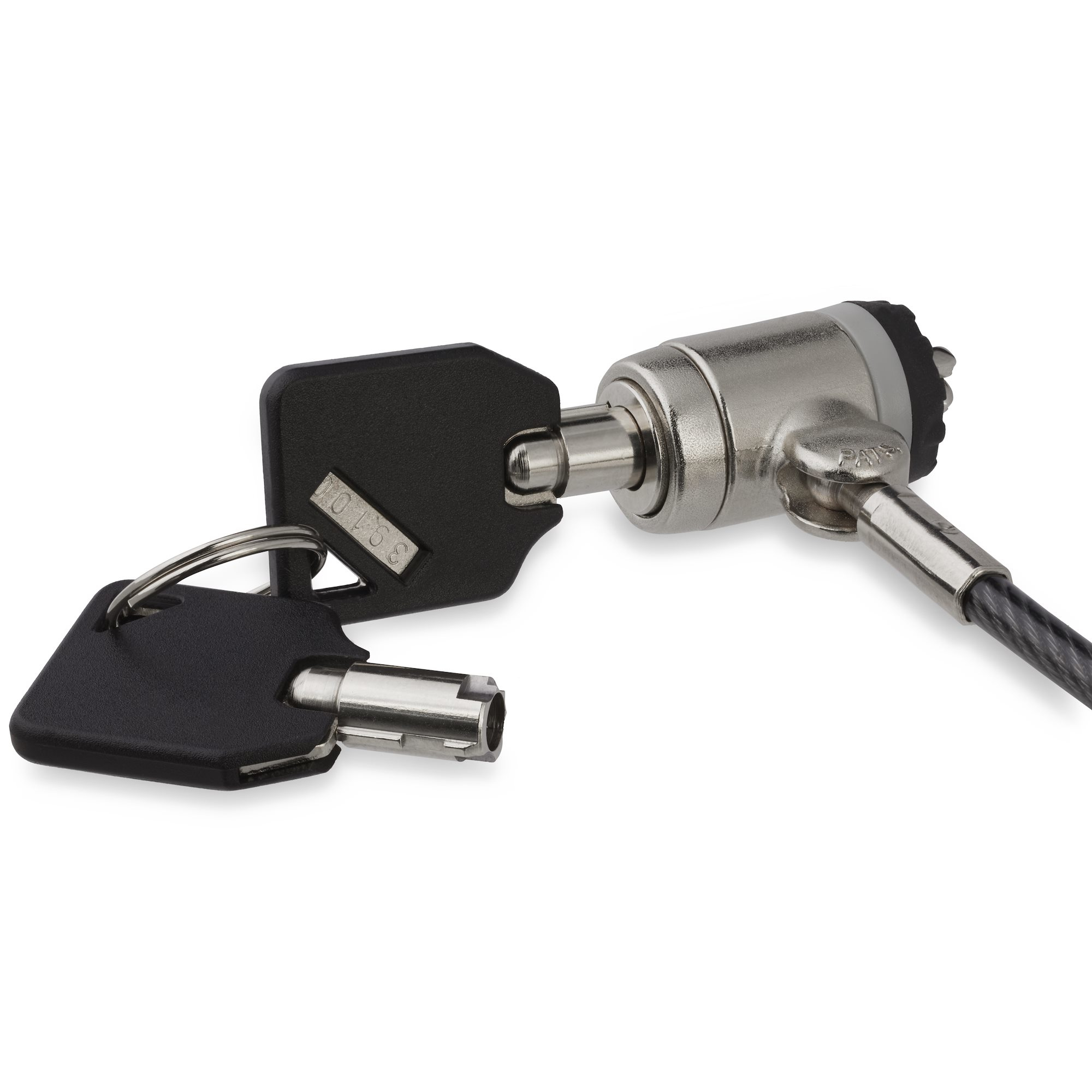 STARTECH.COM 2M LAPTOP CABLE LOCK WITH KEYS - KEYED K-SLOT SECURITY CABLE 2 YR STARTECH — view 2