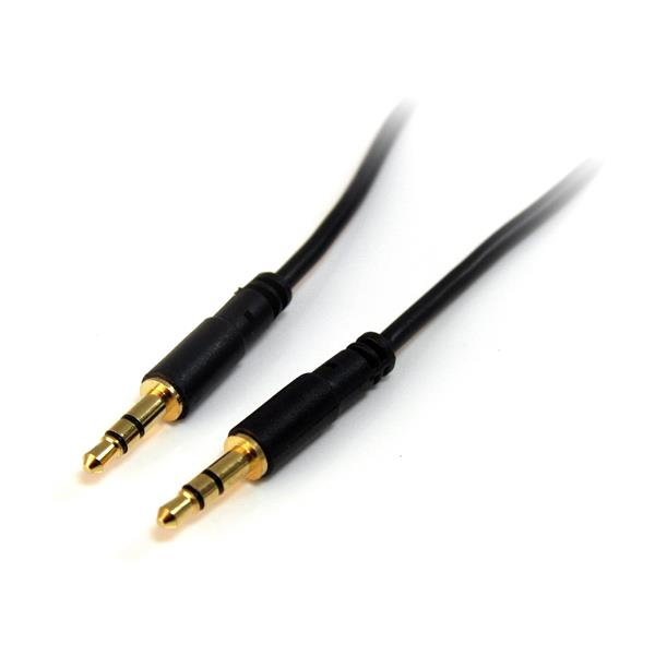 STARTECH.COM 3 FT SLIM 3.5MM STEREO AUDIO CABLE - M/M, LTW STARTECH — view 2