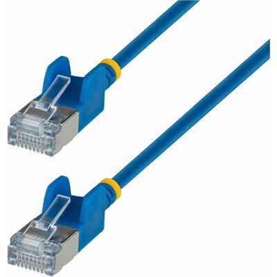 STARTECH.COM 2M BLUE ULTRA SLIM CAT6A ETHERNET CABLE, SNAGLESS, FTP, LTW STARTECH — view 2