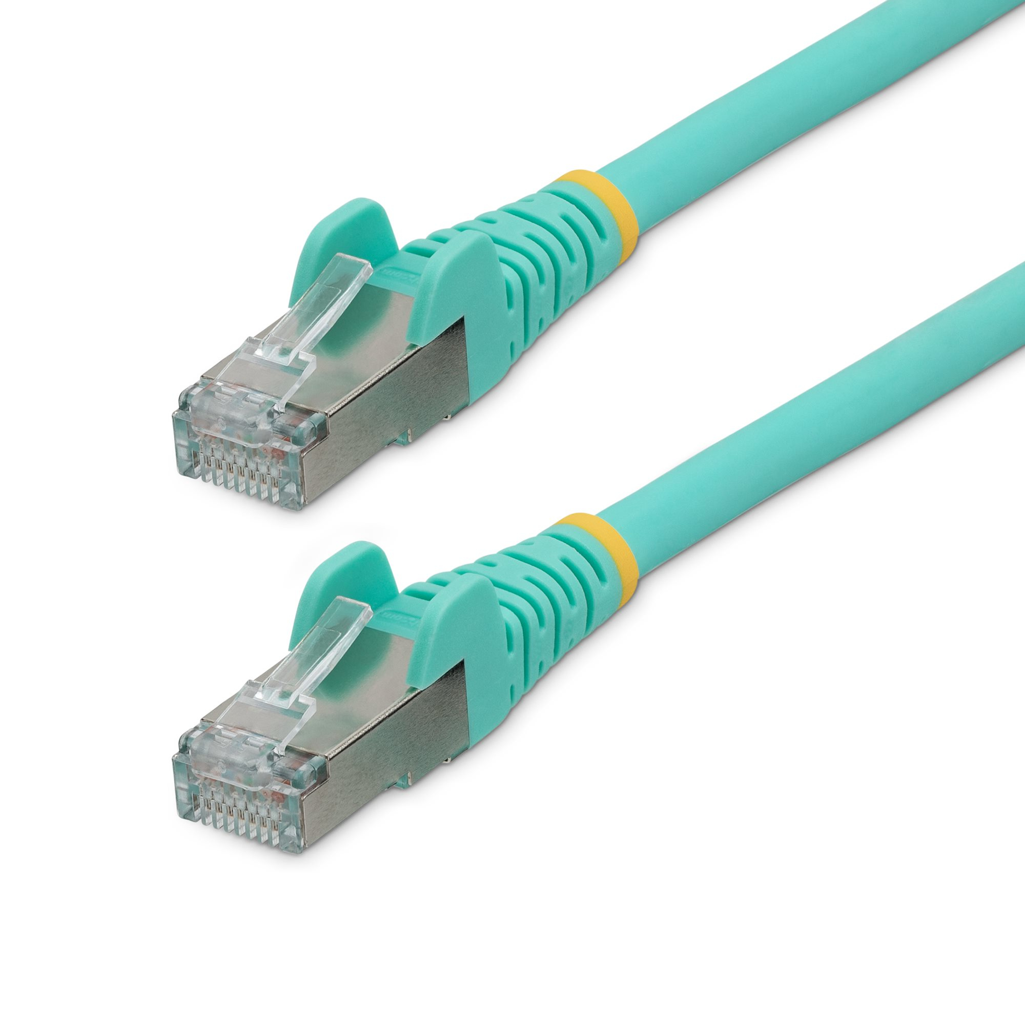 STARTECH.COM 10M LSZH CAT6A ETHERNET CABLE - 10GBE S/FTP 100W POE AQUA LTW STARTECH — view 2