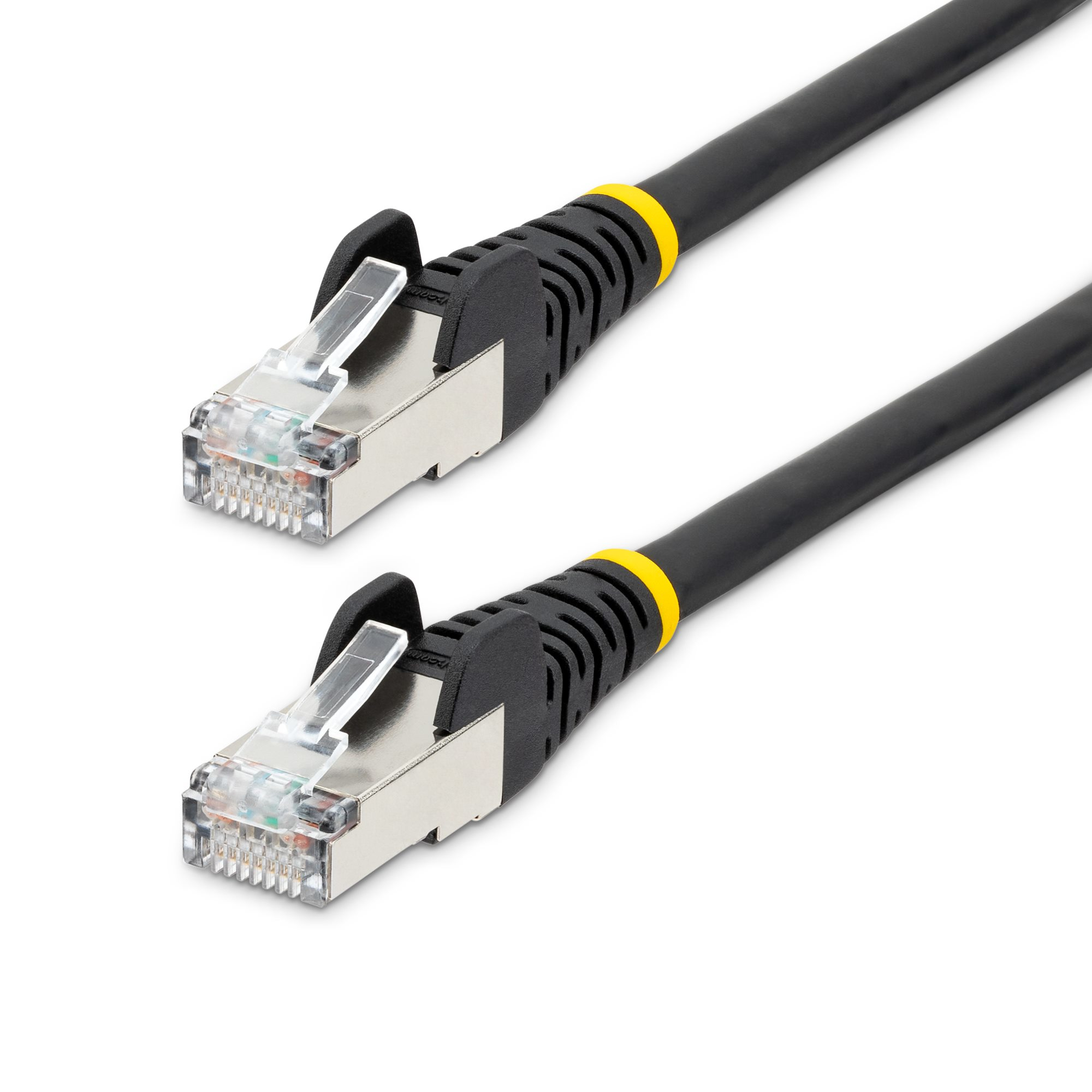 STARTECH.COM 50CM LSZH CAT6A ETHERNET CABLE - 10GBE S/FTP 100W POE BLACK LTW STARTECH — view 2