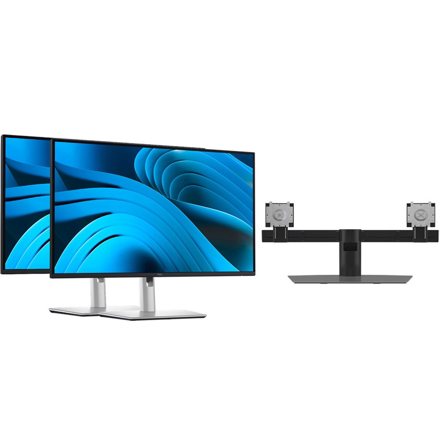 DELL DEAL: A SET OF 2 P2725DE 27" QHD USB-C HUB WITH MDS19 DUAL MONITOR STAND DELL — view 2