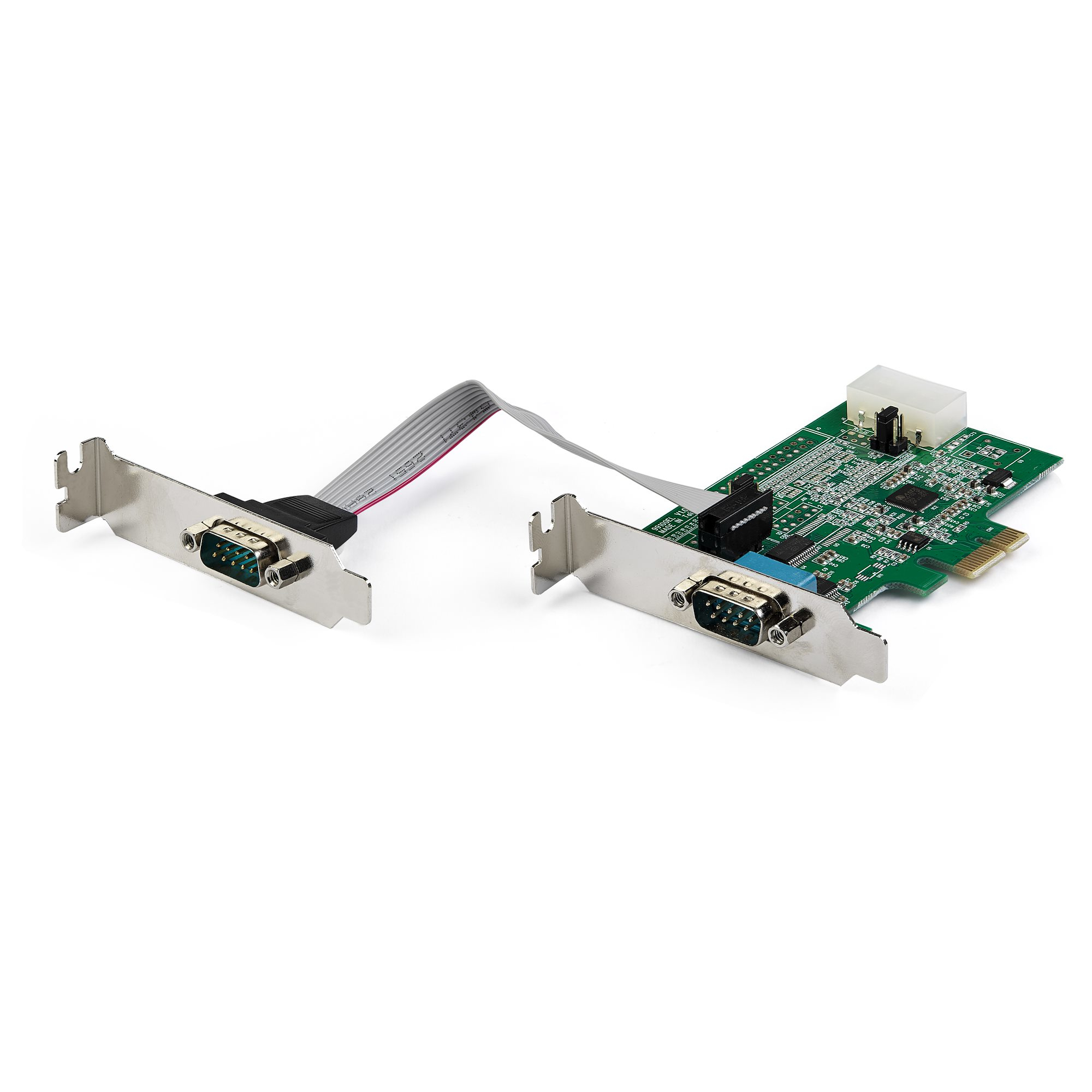 STARTECH.COM 2-PORT PCI EXPRESS RS232 SERIAL ADAPTER CARD - PCIE DUAL DB9 LTW STARTECH — view 2