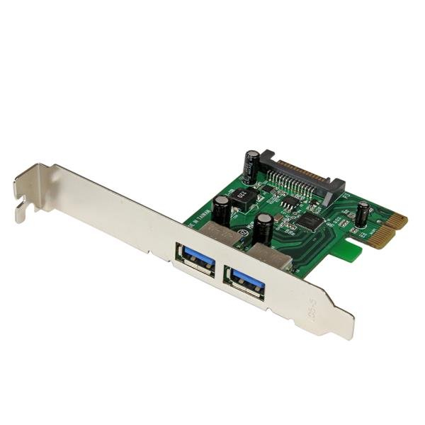 STARTECH.COM 2 PORT PCI EXPRESS (PCIE) USB 3.0 CARD WITH UASP - SATA POWER 2 YR STARTECH — view 2