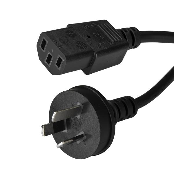 STARTECH.COM 3M (10FT) COMPUTER POWER CORD, AS/NZS 3112 TO C13 CABLE, 18AWG LTW STARTECH — view 2