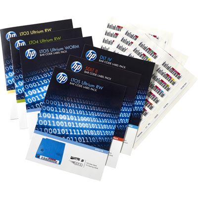 HPE LTO-6 Ultrium RW Bar Code Label Pack HPE — view 2