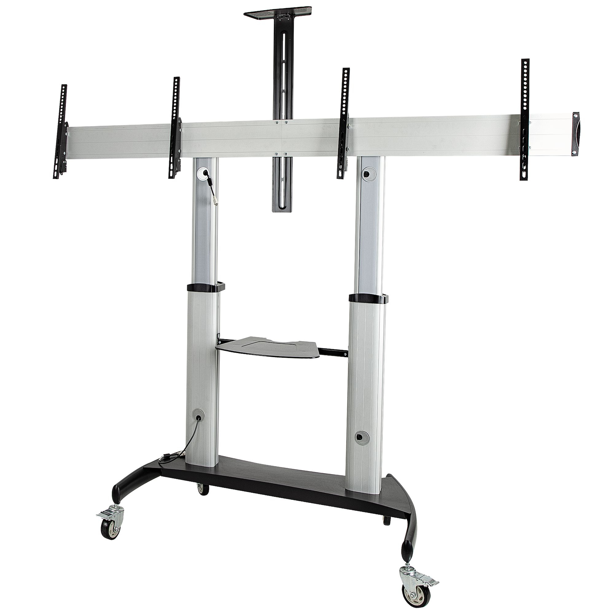 STARTECH.COM MOBILE TV STAND - HEIGHT ADJUSTABLE DUAL TV CART FOR 37-60" 2YR STARTECH — view 2