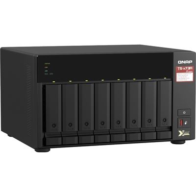 QNAP TS-873A-8G NAS, 8-BAY, AMD QC RYZEN, 8GB, 2.5GbE(2), M.2(2), PCIe GEN3(2),REMOTE, 3YR QNAP — view 2