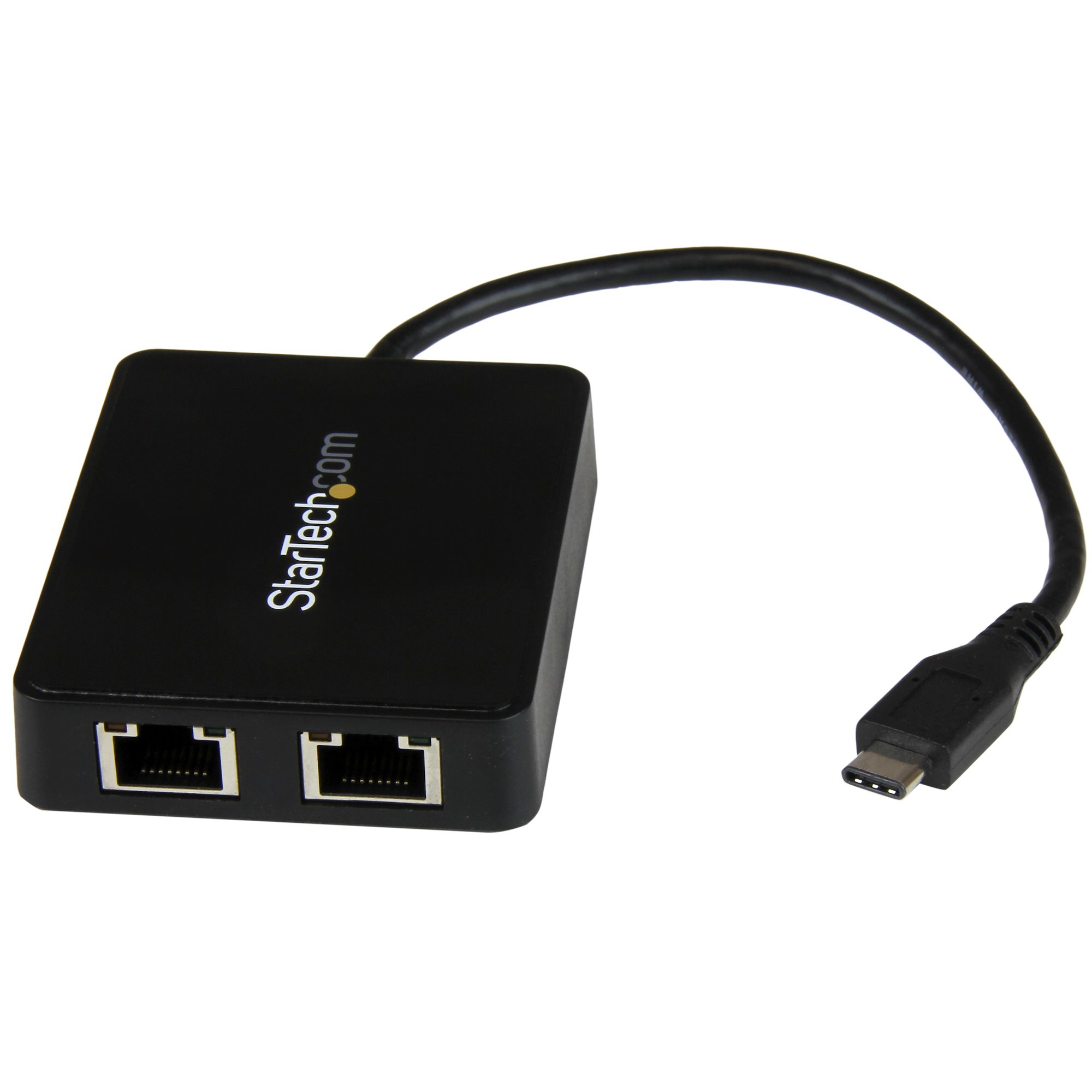 STARTECH.COM DUAL PORT USB C TO GIGABIT ETHERNET ADAPTER NIC W/ USB A PORT 2 YR STARTECH — view 2