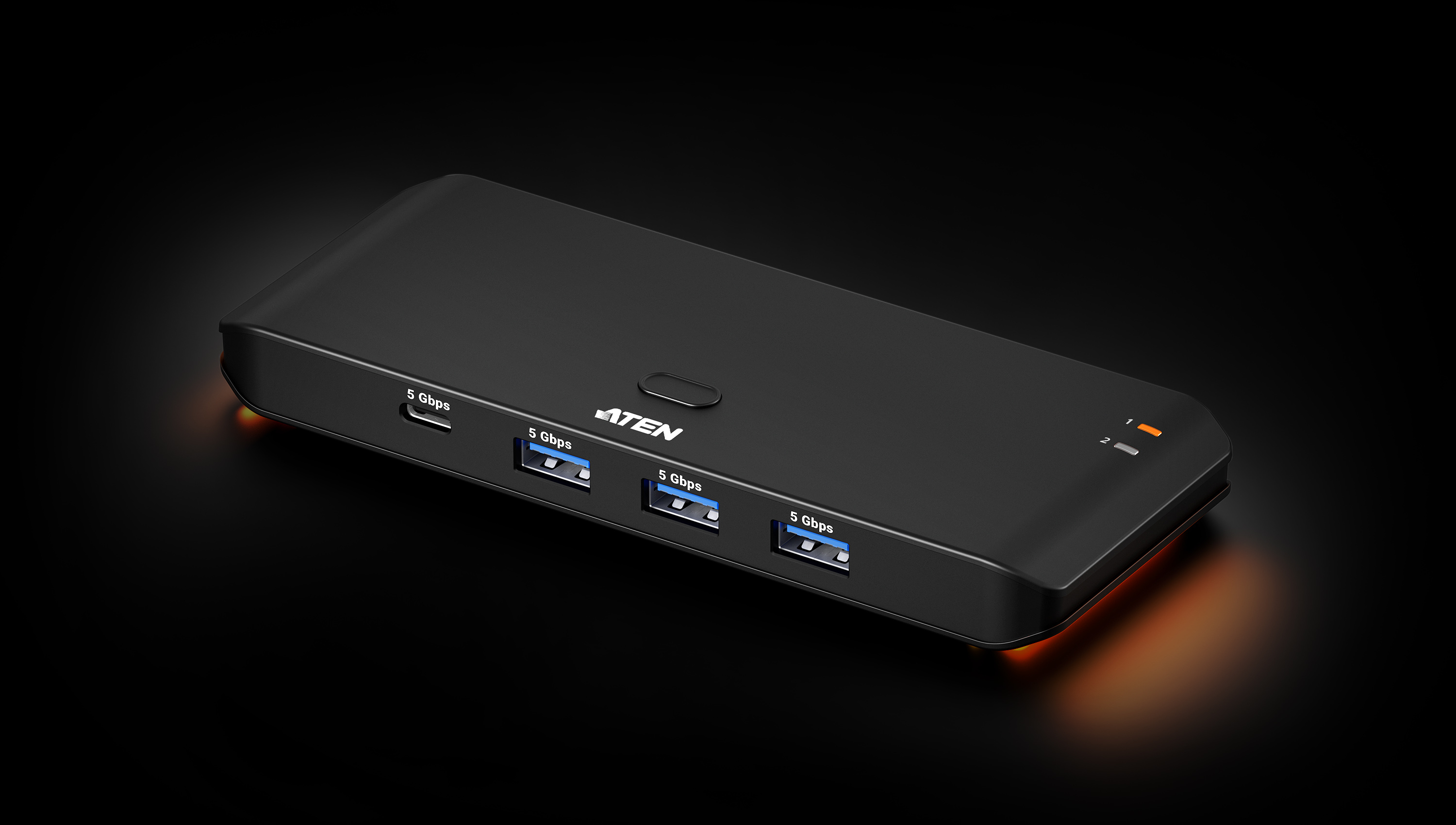 ATEN ESSENTIAL 2X4 USB 3.2 GEN 1 SHARING SWITCH ATEN — view 2