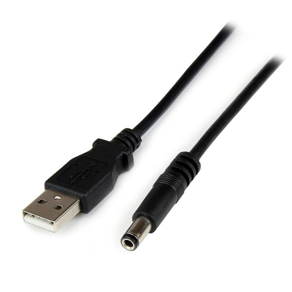 STARTECH.COM 1M USB TO TYPE N BARREL 5V DC POWER CABLE - USB A TO 5.5MM DC LTW STARTECH — view 2