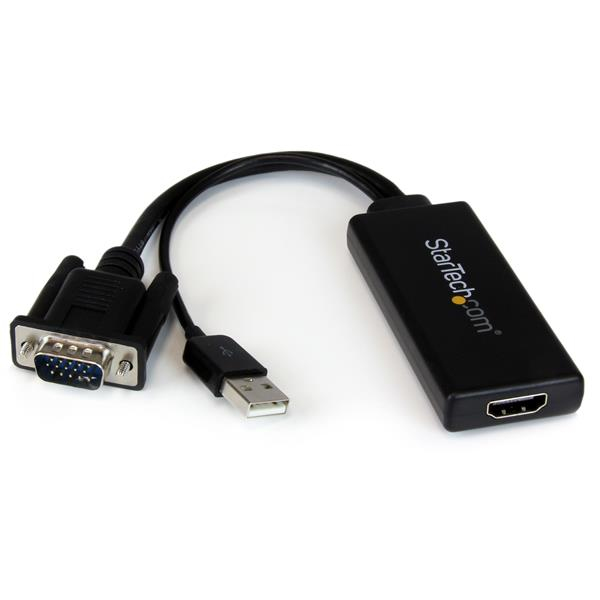 STARTECH.COM VGA TO HDMI PORTABLE ADAPTER CONVERTER W/ USB AUDIO & POWER 2 YR STARTECH — view 2