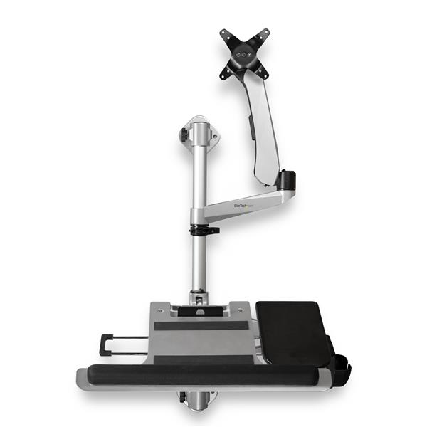 STARTECH.COM WALL MOUNT WORKSTATION - HEIGHT ADJUSTABLE - 34" VESA MONITOR 10 YR STARTECH — view 2
