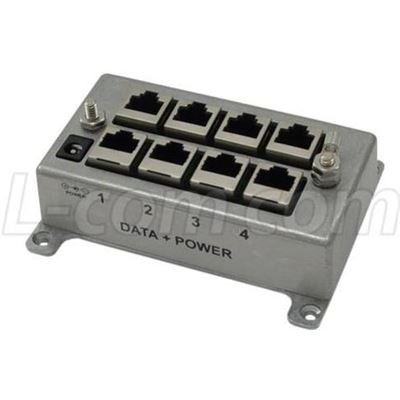 L-com 4 Port CAT6 Passive Gigabit Midspan Injector L-com — view 2