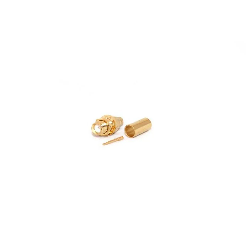 RP-SMA Female Bulkhead CRIMP Connector for LMR195/RG58 Go Wireless NZ — view 2