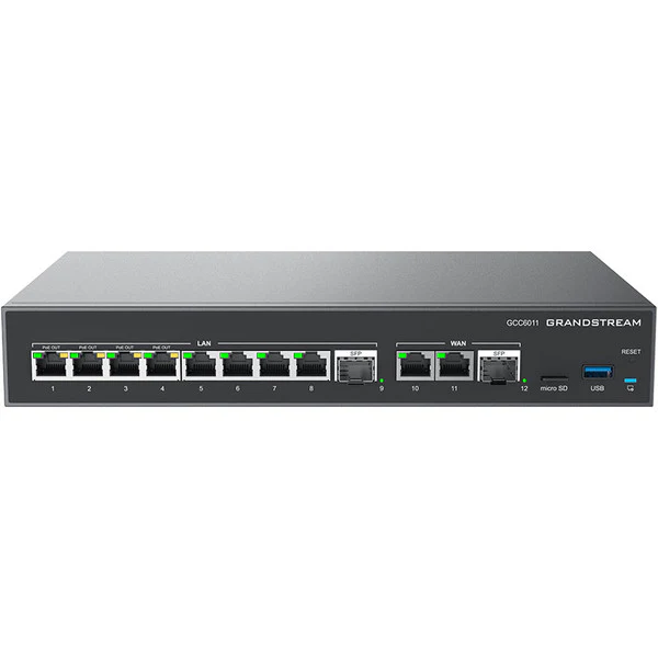 Grandstream GCC6011 All-In-One 10 Port Gigabit Router with Enterprise Grade Firewall VPN and PBX Grandstream Networks — view 2