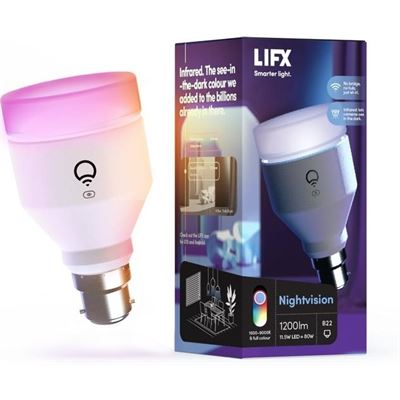 LIFX Nightvision IR + Colour LED Bulb 1200 Lumens A60 B22 Bayonet Cap LIFX — view 2