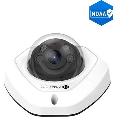 Milesight 5MP NDAA AI Vandal-proof Mini Dome Network Camera - Cable Out Milesight — view 2