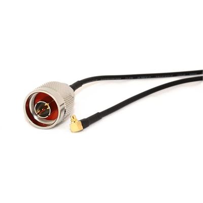 N-Male to MMCX Male Right Angle 20cm Coax Pigtail Go Wireless NZ — view 2