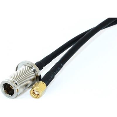 N-Female Bulkhead to RP-SMA Male 30cm Pigtail Go Wireless NZ — view 2