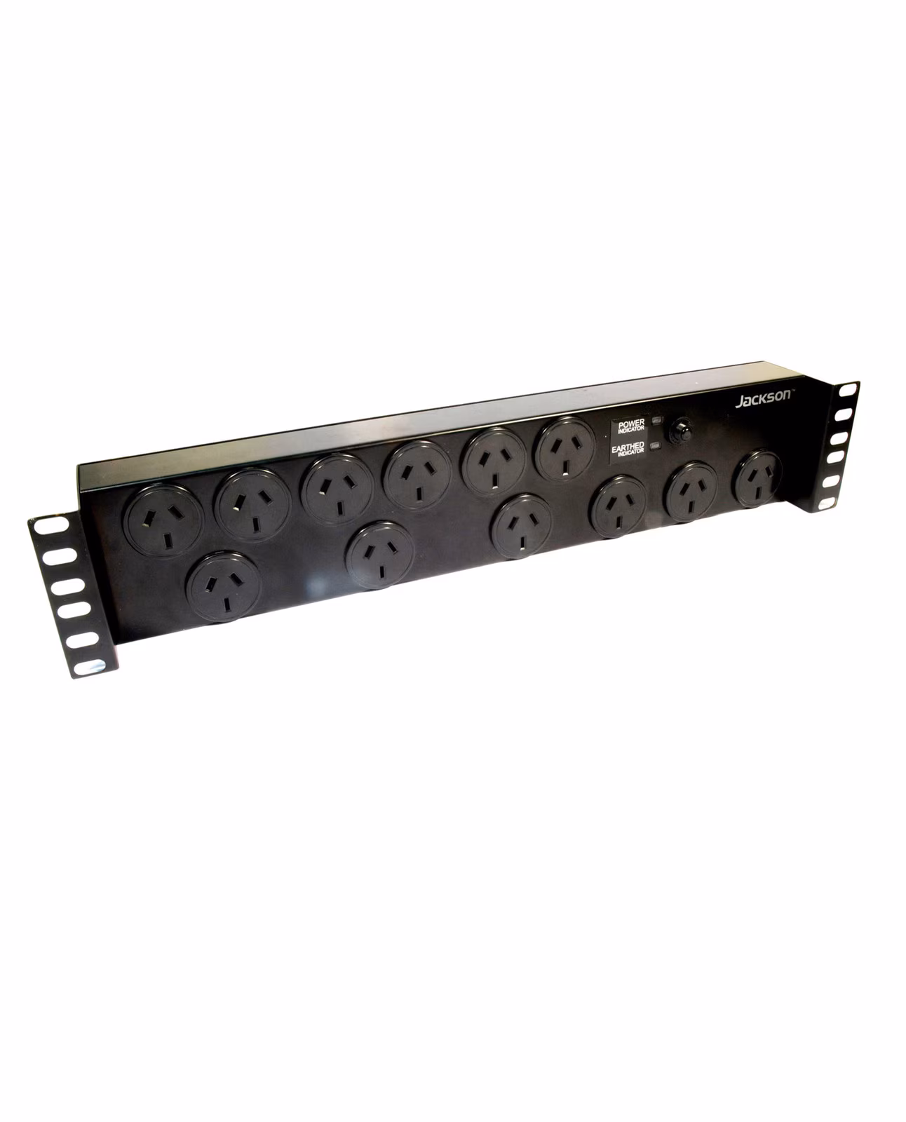 2RU 12x Outlet Horizontal Power Rail DYNAMIX — view 2