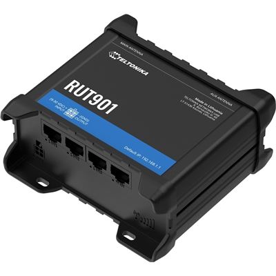 Teltonika RUT901 Dual SIM 4G/LTE Cat 4 Wi-Fi Router with IO and Ethernet Teltonika — view 2