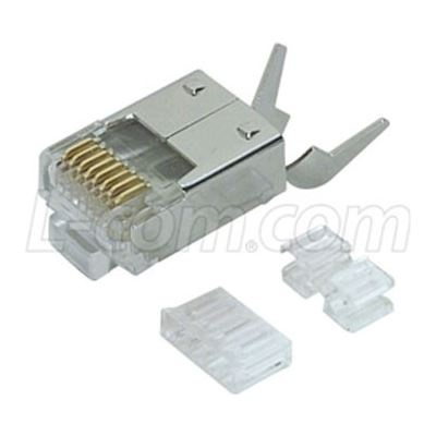 Cat6 RJ45 Shielded Plug with Strain Relief L-com — view 2