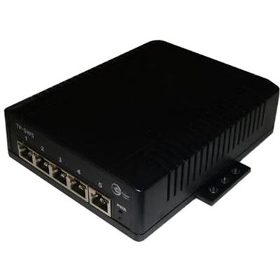 Tycon Power 12-36VDC in, 5 Port 802.3af Gigabit POE Switch Out Tycon Systems — view 2