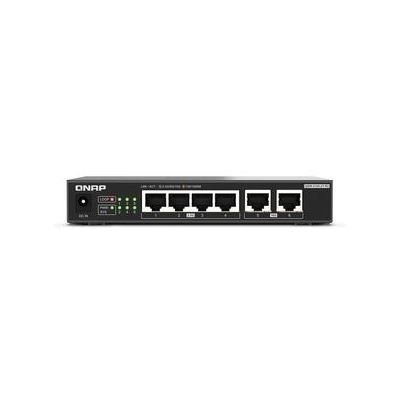 QNAP QSW-2104-2T-R2 2 ports 10GbE RJ45, 5 ports 2.5GbE RJ45, unmanaged switch QNAP — view 2