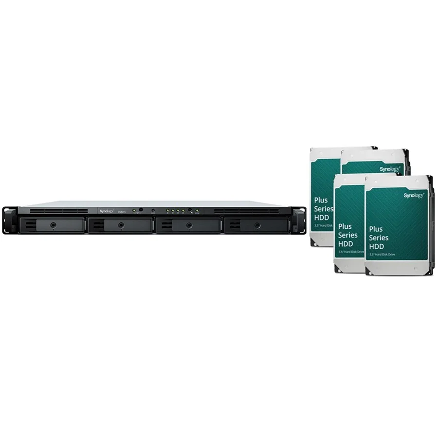 Synology RTG RS822+ 1U 4 Bay Rackmount NAS (48Tb) 4x Synology Plus Series 12Tb Synology — view 2