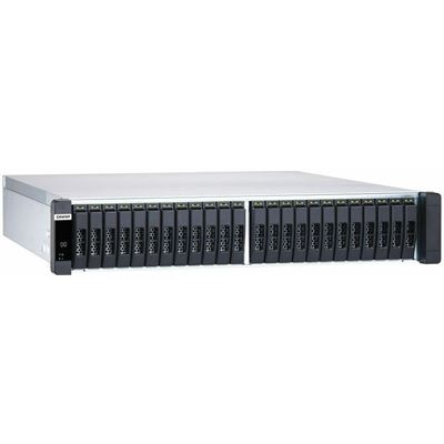 QNAP ES2486dc-2142IT-128G 4-Bay Enterprise ZFS NAS, SAS 12G/6G, Xeon D-2142IT 1.9GHz, 128GB RAM, 7-LAN (4 SFP+ / 3 RJ45 for Each Controller), 10G-ready, iSCSI, Storage pool with RAID 0, 1, 5, 6, 10, 50, 60, RAID TP, triple Mirror, max 512 GB RAM, PCI QNAP — view 2