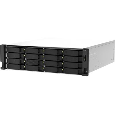 QNAP TS-h2287XU-RP-E2336-32G 22-Bay 3U rackmount NAS, Intel® Xeon® E-2336 6 cores / 12 threads 2.9 GHz processor (boost up to 4.8 GHz), 32 GB ECC DDR4, 16 x 2.5"/3.5" SATA 6Gbps HDD/SSD + 6 x 2.5" SATA 6Gbps, 2 x 10GBASE-T, 2 x 2.5GbE, 4 x USB 3.2 Ge QNAP — view 2