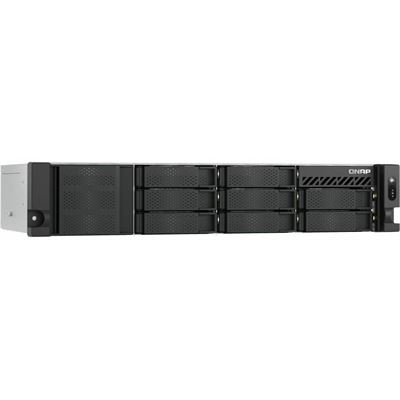 QNAP TS-855eU-8G 8-bay short depth rackmount NAS, Intel Atom C5125 8C 2.8GHz, 8GB RAM,2 x 2.5GbE, 2 x M.2 2280, 2 x PCIe Gen3 x4, 4 x USB 3.2 Gen1 ports (5Gbps), 1 x 250W PSU QNAP — view 2