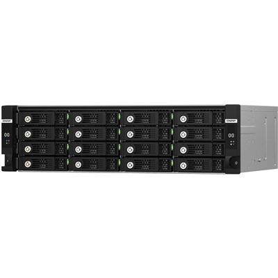 QNAP TL-R1620Sdc 16-bay 3U rackmount SAS 12Gbps JBOD dual controller expansion enclosure with SAS expander, 2.5"/3.5" SAS 12Gbps drives (2.5" SATA 6Gbps drives with optional QDA-SA2 accessory), 3 x SFF-8644 Mini-SAS HD SAS 12Gbps ports per controller QNAP — view 2