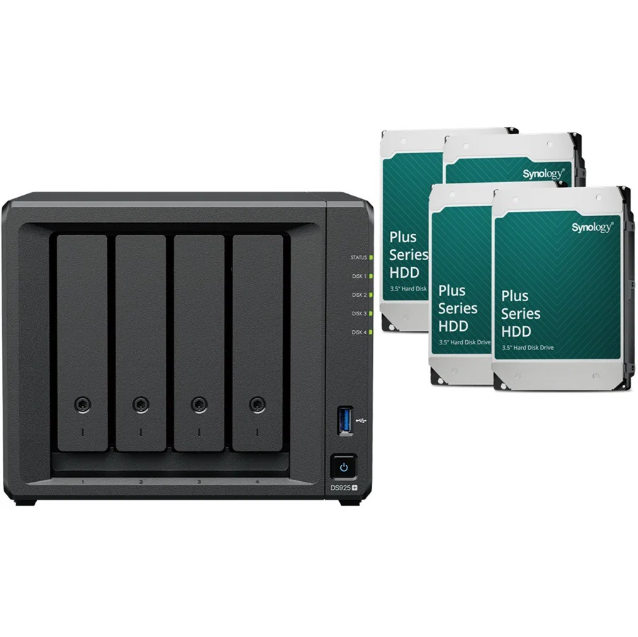 Synology DS925+ Desktop 4 Bay NAS RTG (24Tb) 4x Synology Plus Series 6Tb Synology — view 2