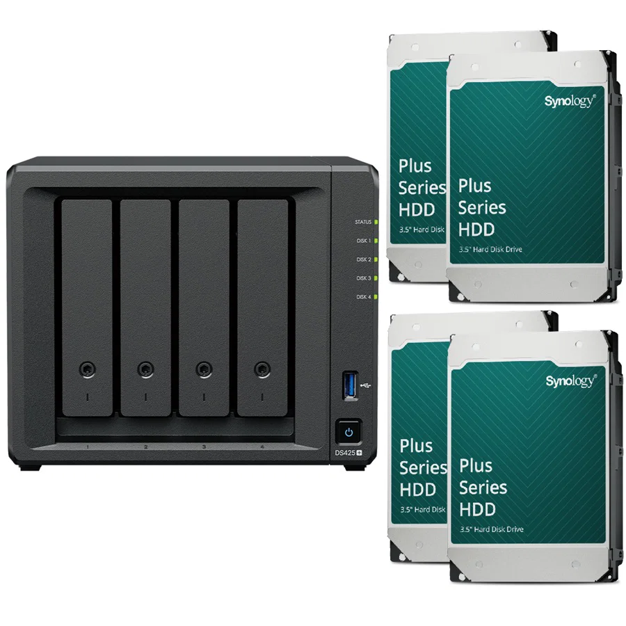 Synology DS425+ Desktop 4 Bay NAS RTG (16Tb) 4x Synology Plus Series 4Tb Synology — view 2