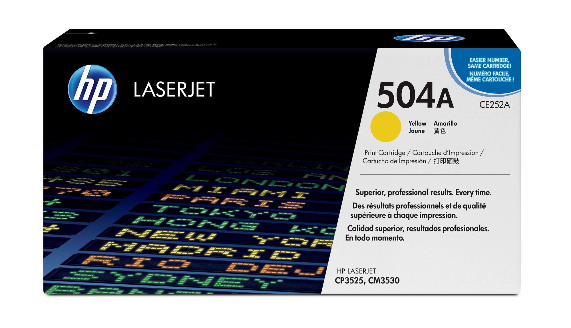 HP 504A YELLOW LJ TONER CART CE252A HP — view 2