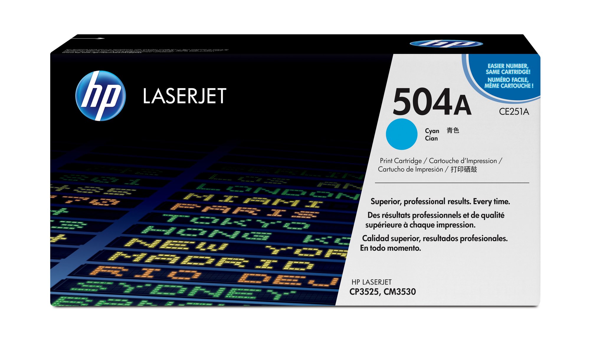 HP 504A CYAN LJ TONER CART CE251A. HP — view 2