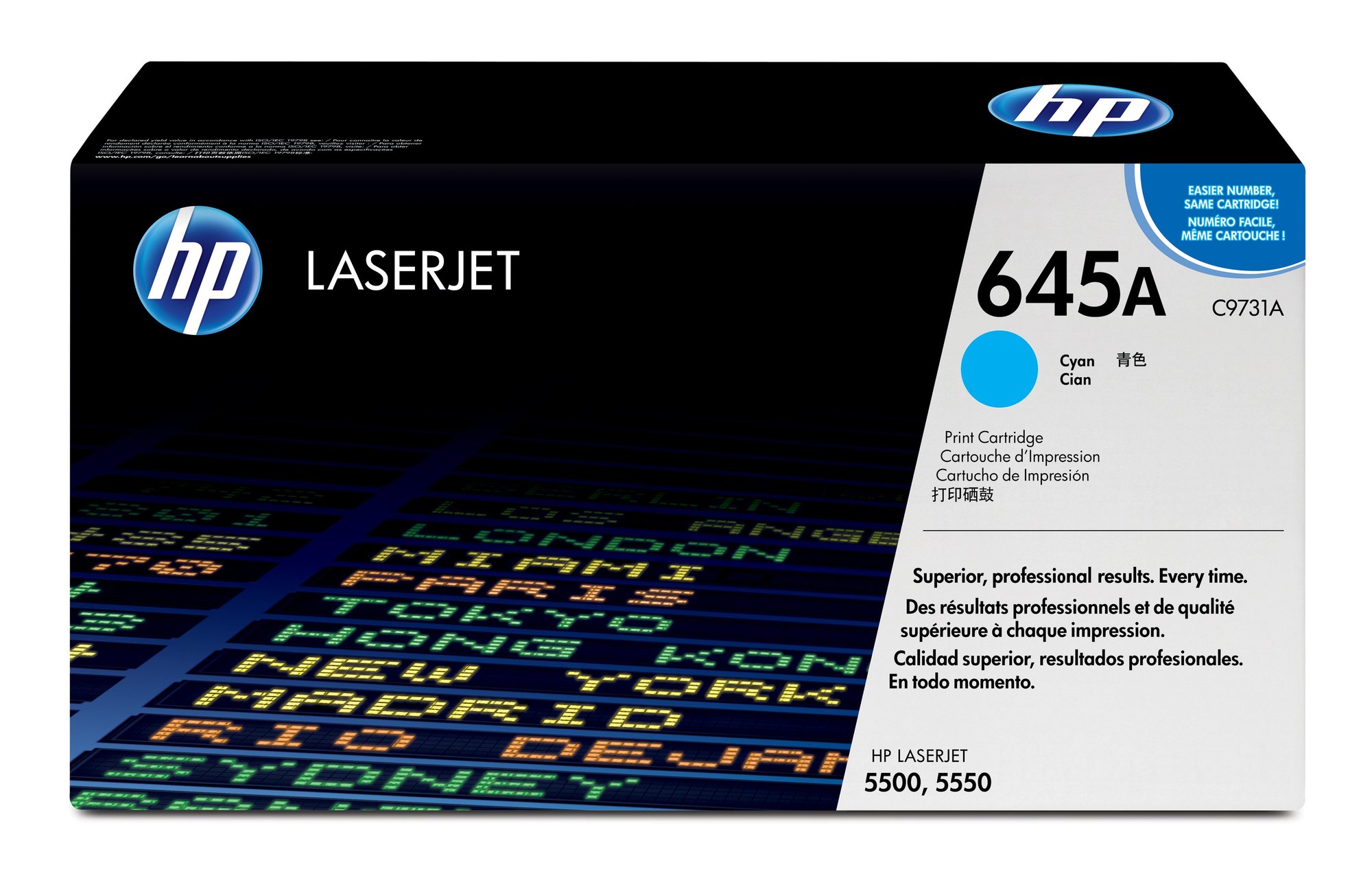 HP 645A CYAN LJ TONER CART C9731A HP — view 2