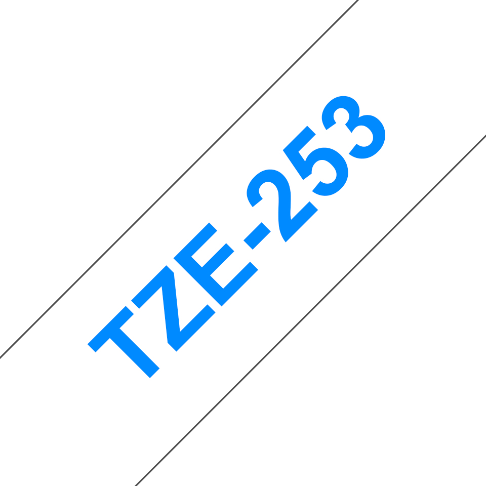 BROTHER TZe253 24mm x 8m Standard laminated Blue BROTHER — view 2