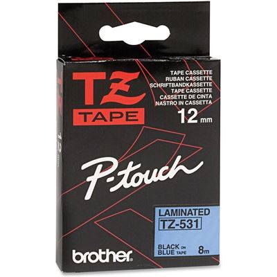 BROTHER TZe531 12mm x 8m Standard laminated Blac BROTHER — view 2