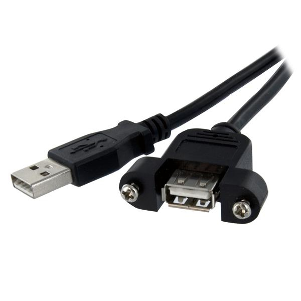 StarTech.com 1 ft Panel Mount USB Cable A to A - F/M StarTech.com — view 2