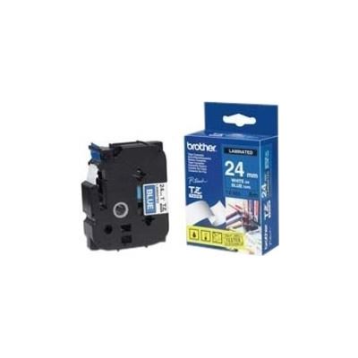 BROTHER TZE555 : Laminated tape white on blue 8m BROTHER — view 2