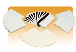Zebra white PVC cards 10 mil PVC adhesiv ZEBRA — view 2