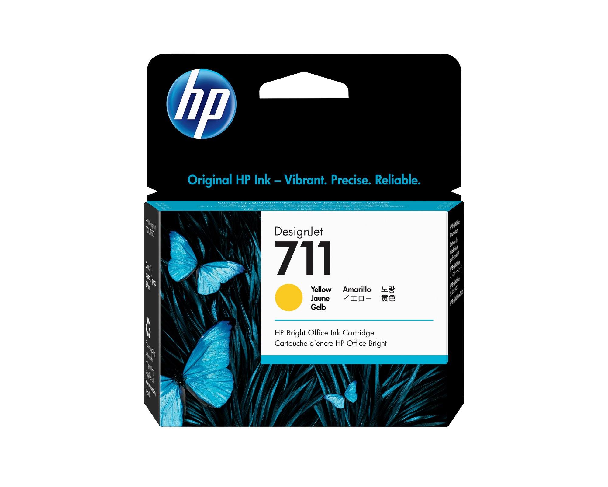 HP 711 29ml Yellow Ink Cartridge. HP — view 2